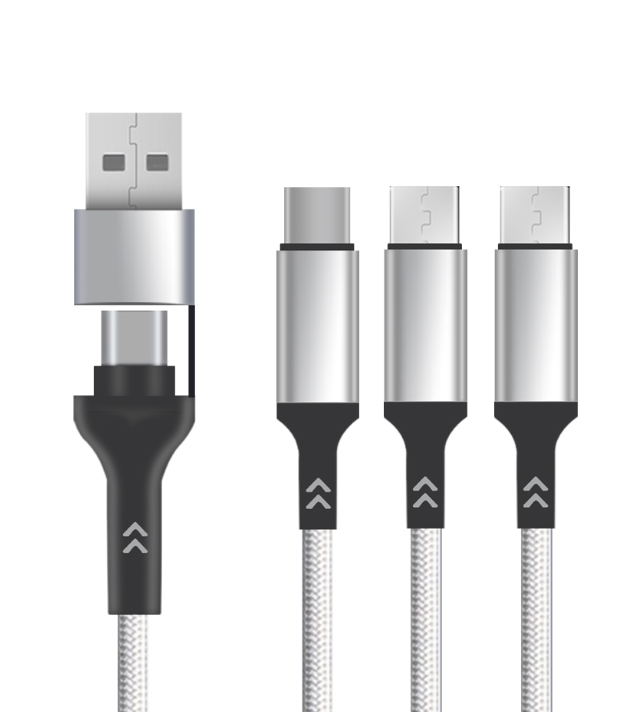 60W 3-i-2 USB-C KABEL