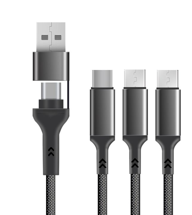 60W 3-i-2 USB-C KABEL